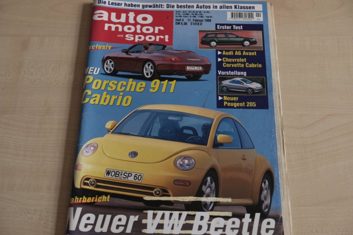 Deckblatt Auto Motor und Sport (04/1998)